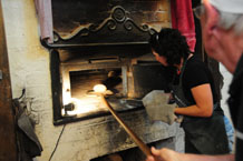 Unloading the scotch oven